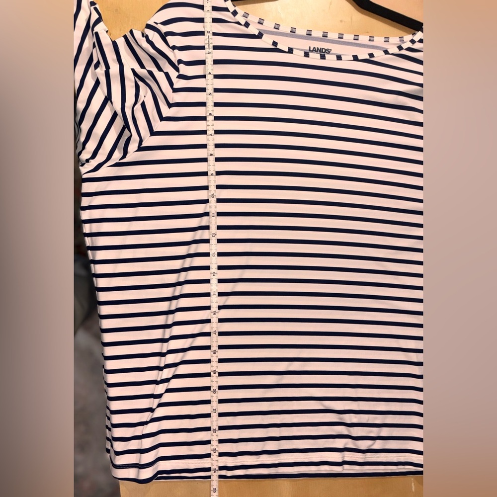Lands' End Womens High Crew neck rash guard UPF 50 size 1X - Picture 14 of 14